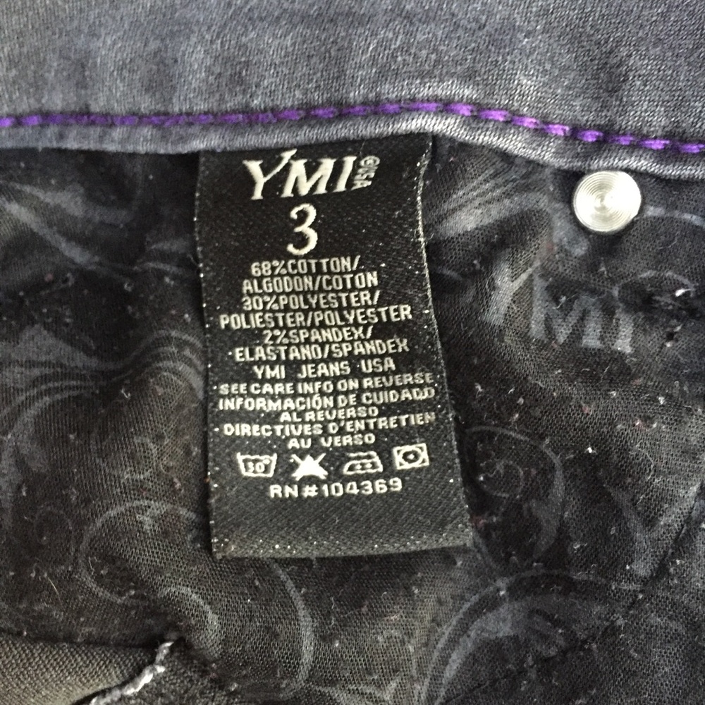 ♦️ Buy 2 Get 1 Free! YMI Perfect Black Skinny Jeans foxy size 3 - Picture 4 of 4